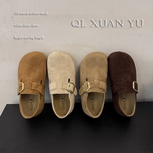 勃肯鞋一脚蹬秋款厚底女式单