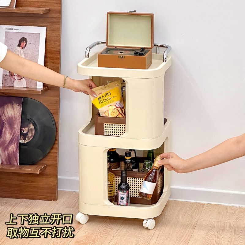 可移动客厅沙发边置物架边几