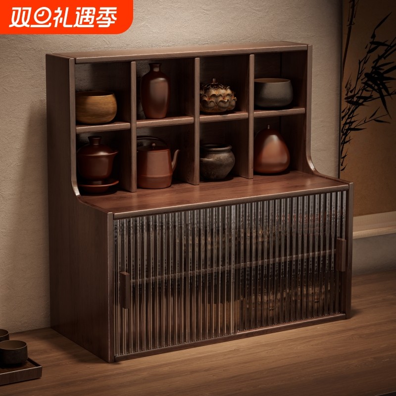 实木杯架杯子收纳置物架桌面茶杯具水杯餐边柜展示架茶具台面多层