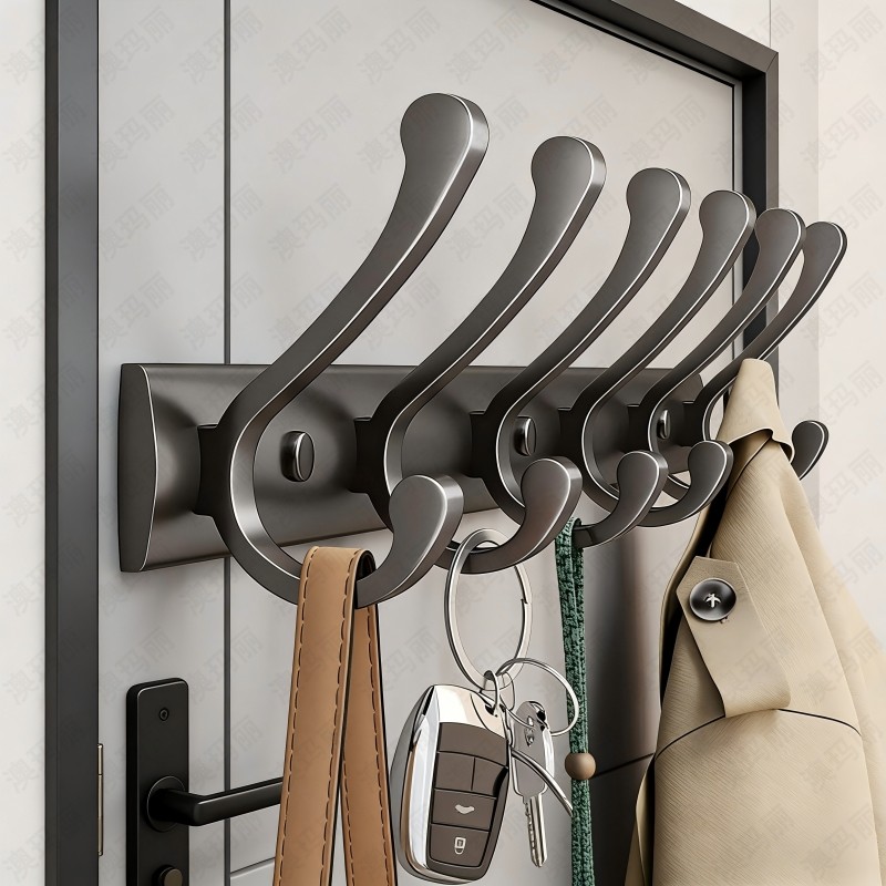 挂衣钩衣服挂钩上墙打孔挂衣架墙上壁挂门挂架承重衣帽钩衣柜卧室