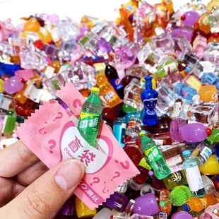 盲盒迷你微缩食玩盲袋小摆件瓶子diy树脂模型儿童玩具冰箱可爱