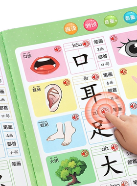 儿童识字点读机3000字幼儿园早教