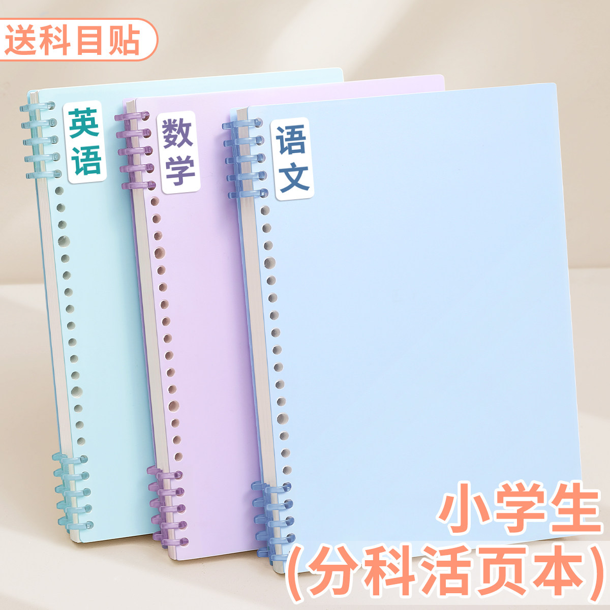 b5分科活页笔记本子小学生专用