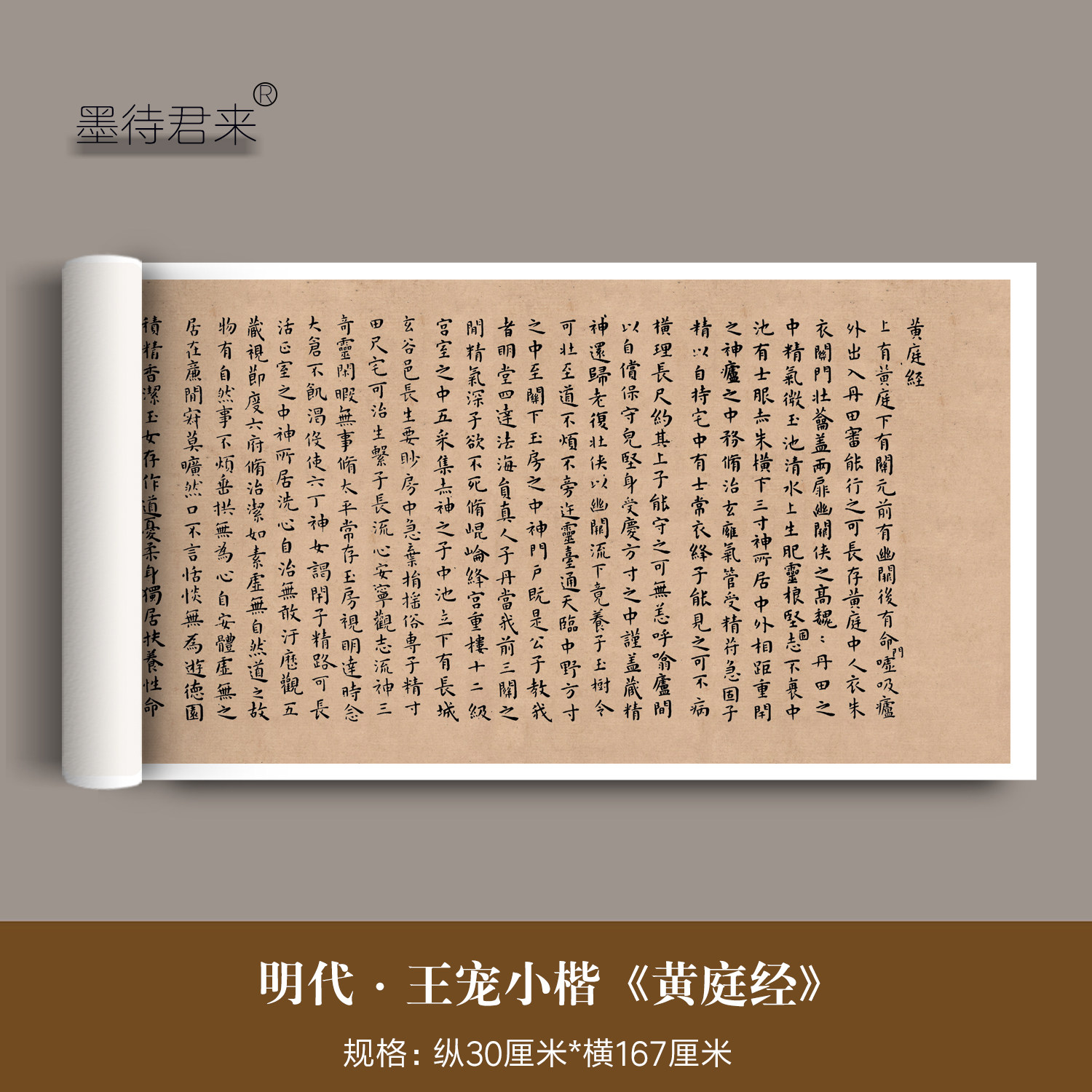 王宠小楷《黄庭经》高清临摹字帖