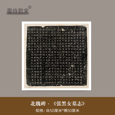 北魏《张黑女墓志》魏碑临摹法帖