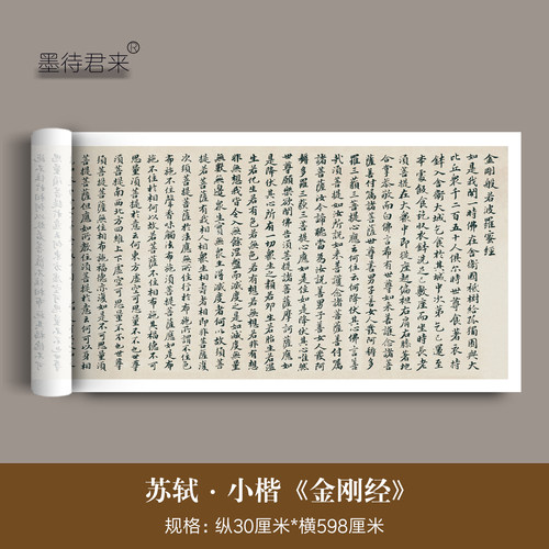 苏轼小楷《金刚經》临摹法帖长卷