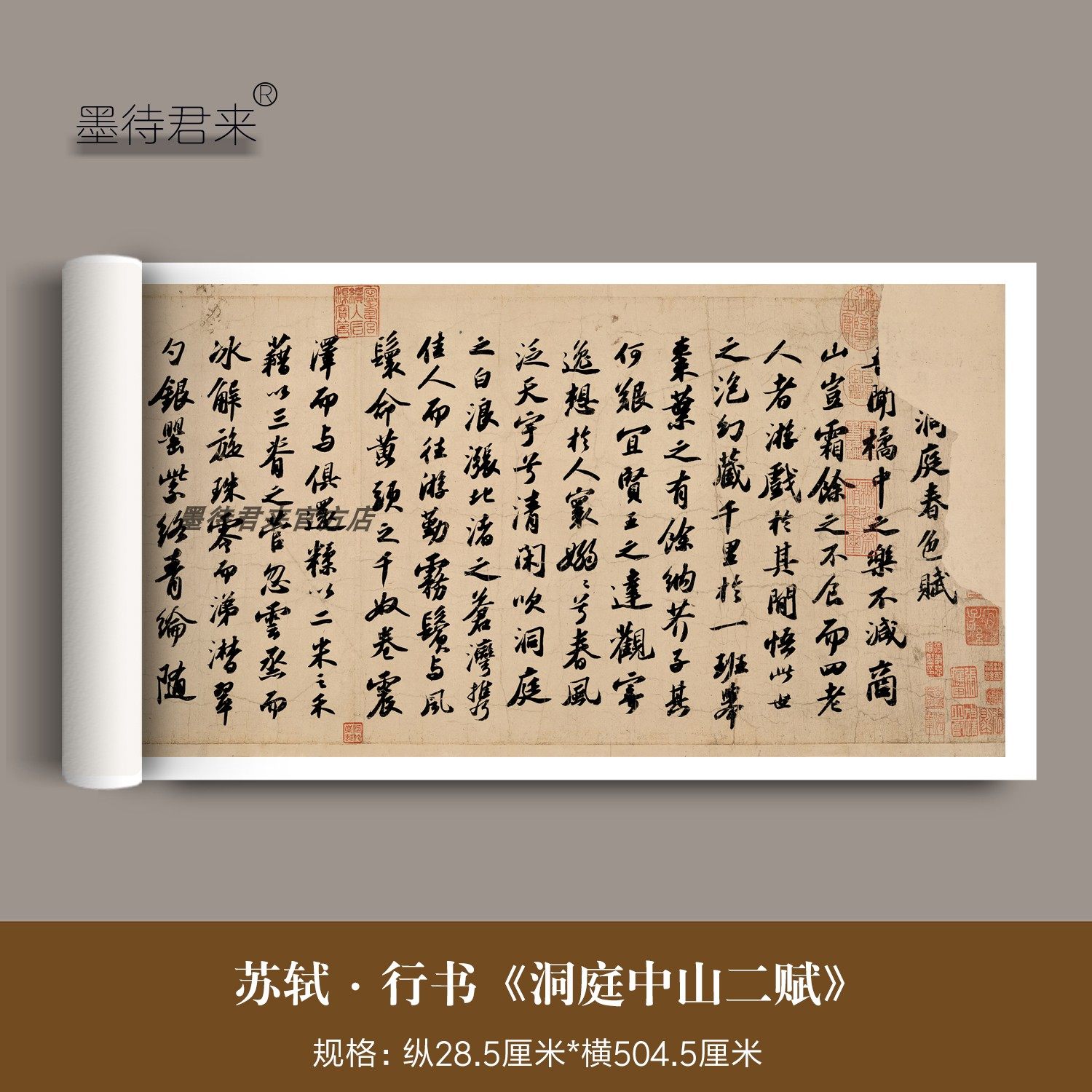 苏轼行书字帖高清原大临摹长卷