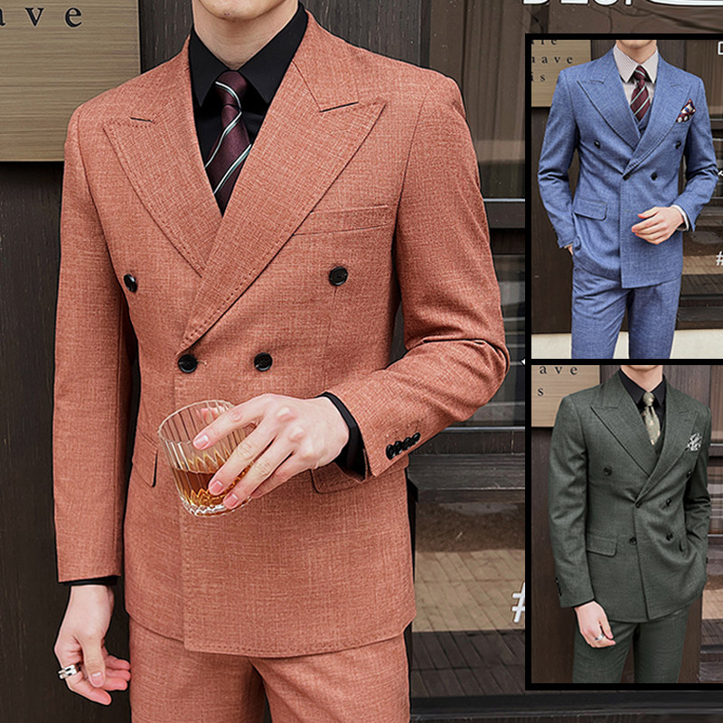 秋冬季新款西服套装男士2025感修身婚礼新郎结婚西装外套1212n