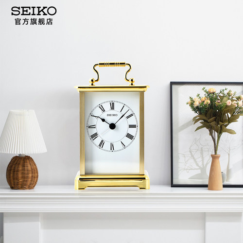 SEIKO日本精工座钟高档欧式摆件