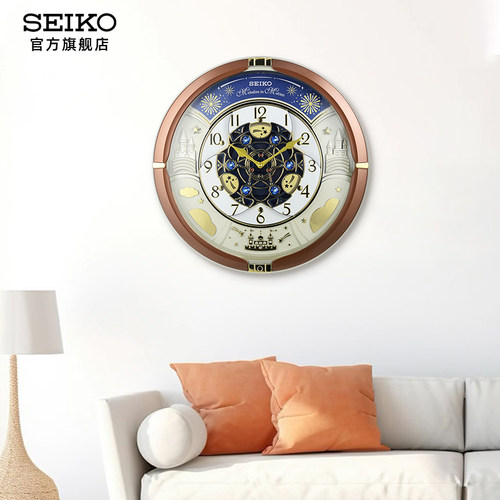 时钟Seiko日本晶装饰钟面欧式
