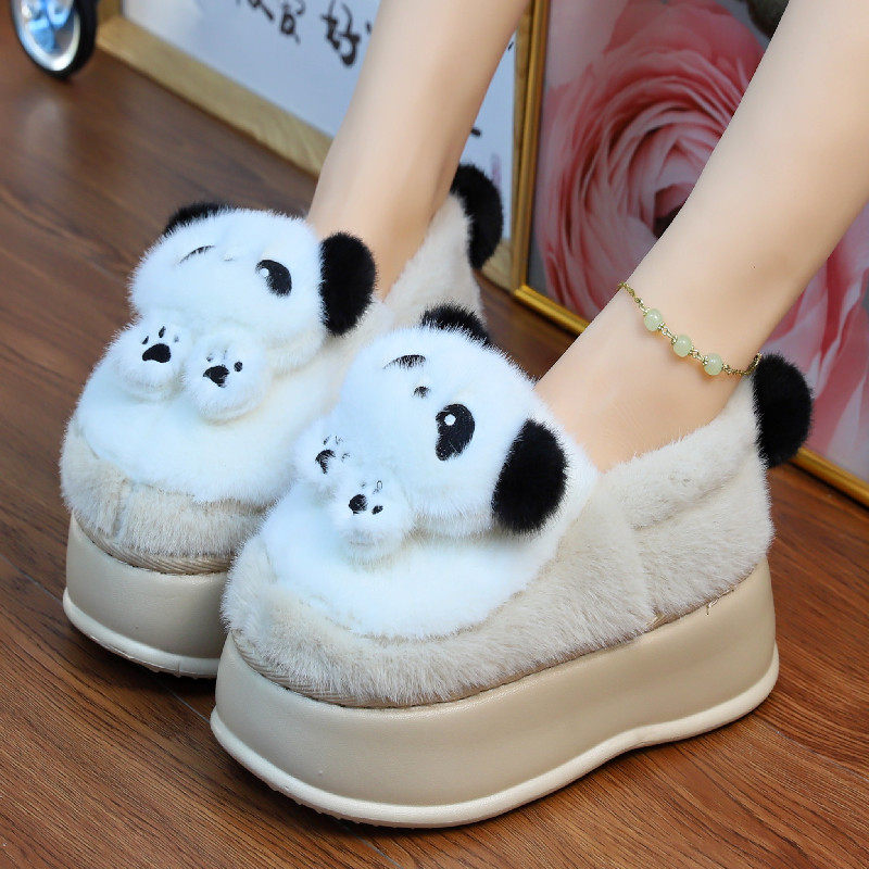 冬季室内保暖包跟棉拖鞋女厚底踩屎感居家用高帮毛毛棉鞋女可外穿,女鞋,包头拖,淘宝优惠券,粉丝福利购,淘宝优惠卷