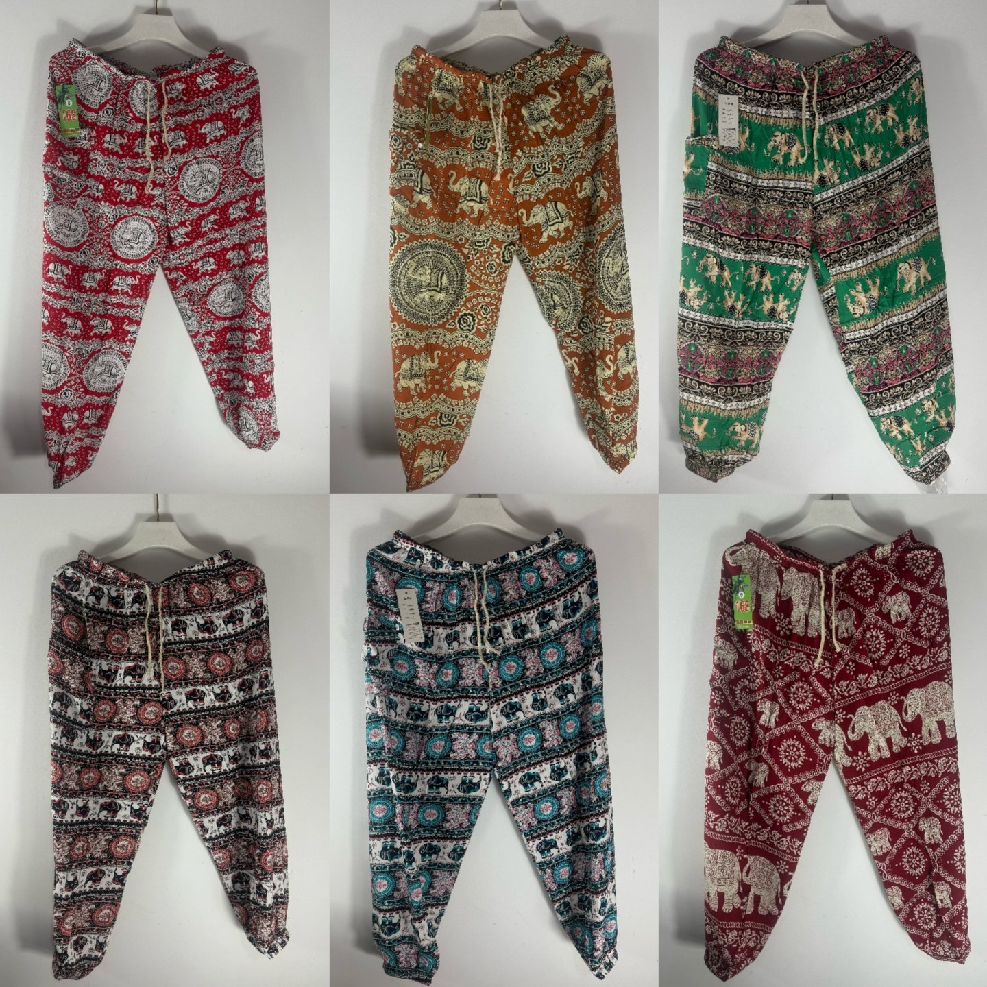 泰国瑜伽灯笼裤子女夏季波西米亚宽松舒适百搭阔腿大象花沙滩长裤,女装/女士精品,休闲裤,淘宝优惠券,粉丝福利购,淘宝优惠卷