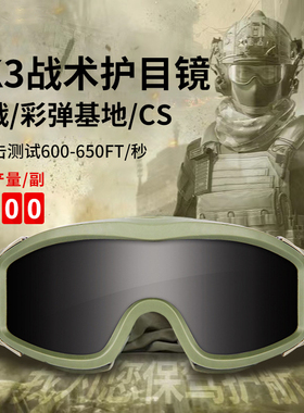 战术护目镜沙漠蝗虫户外防雾射击风镜真人CS防护眼镜军迷