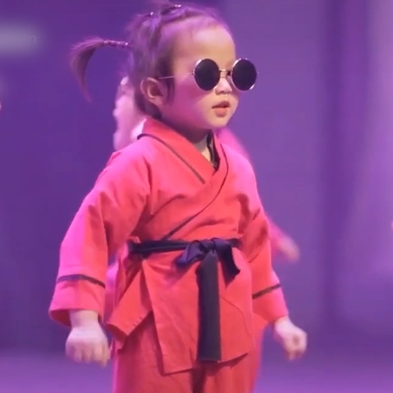 幼儿国学书童服从前有座山小和尚衣服三笑才子古装表演服摄影服