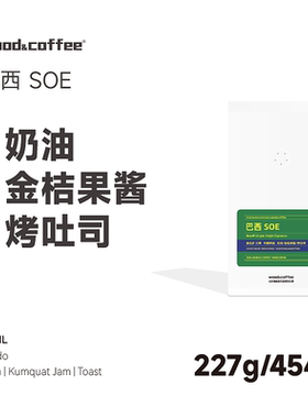 wood&coffee金桔果酱 巴西SOE意式咖啡新鲜烘焙咖啡豆227g