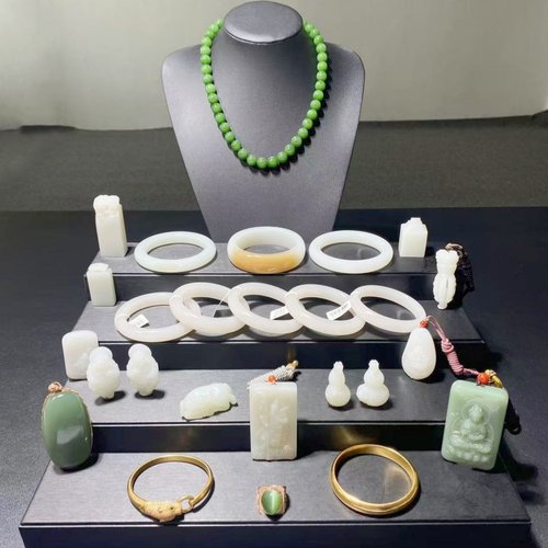 直播专拍万能链接私拍无效和田玉珠宝首饰品源头批发市场现金收货