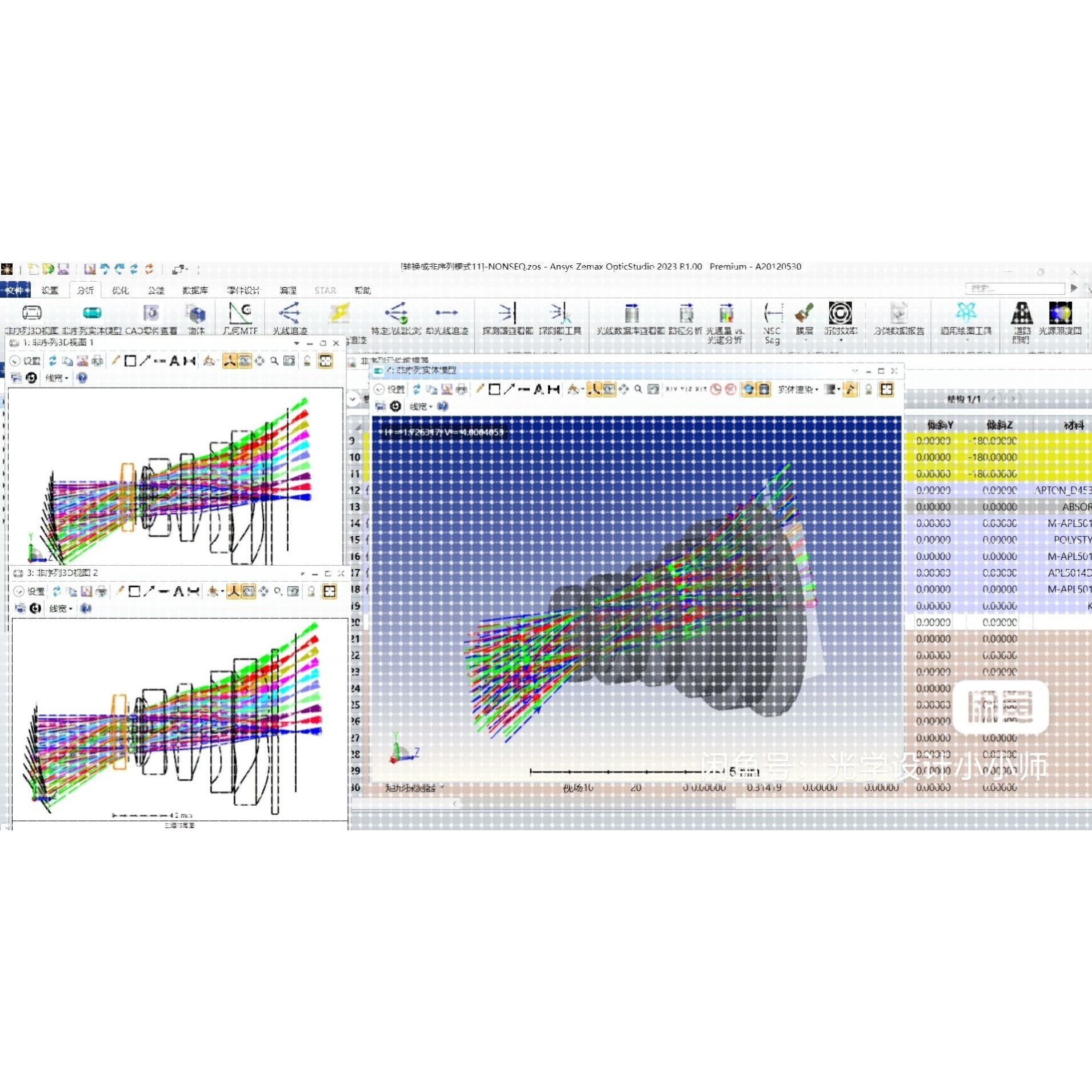 zemax手机镜头可见光波段光学设计独家全过程源文件