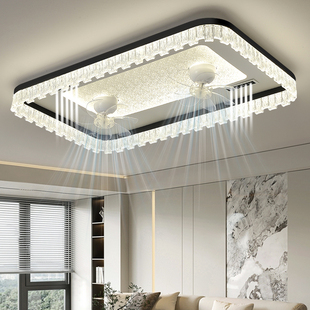 风扇灯2026新款客厅主灯现代轻奢大气智能语音餐厅吊扇灯全屋灯具