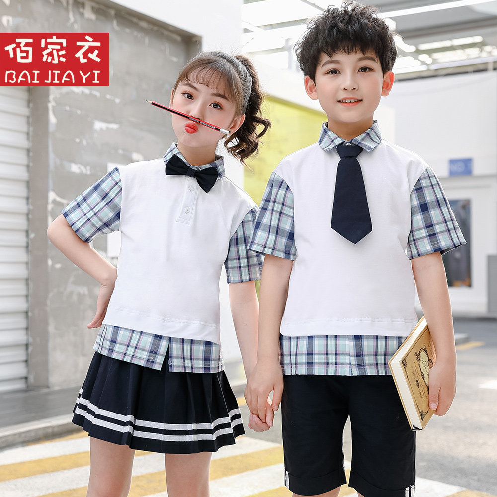 幼儿园服夏季新款英伦风班服学生校服夏装毕业照六一合唱演出2017
