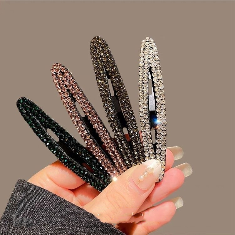 水钻气质新款BB夹碎发发夹女刘海侧边发卡高颜值后脑勺网红掰掰夹