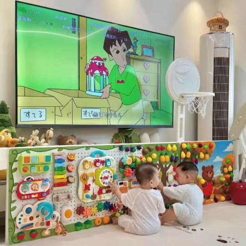 宝宝玩具忙碌板洞洞板一整套