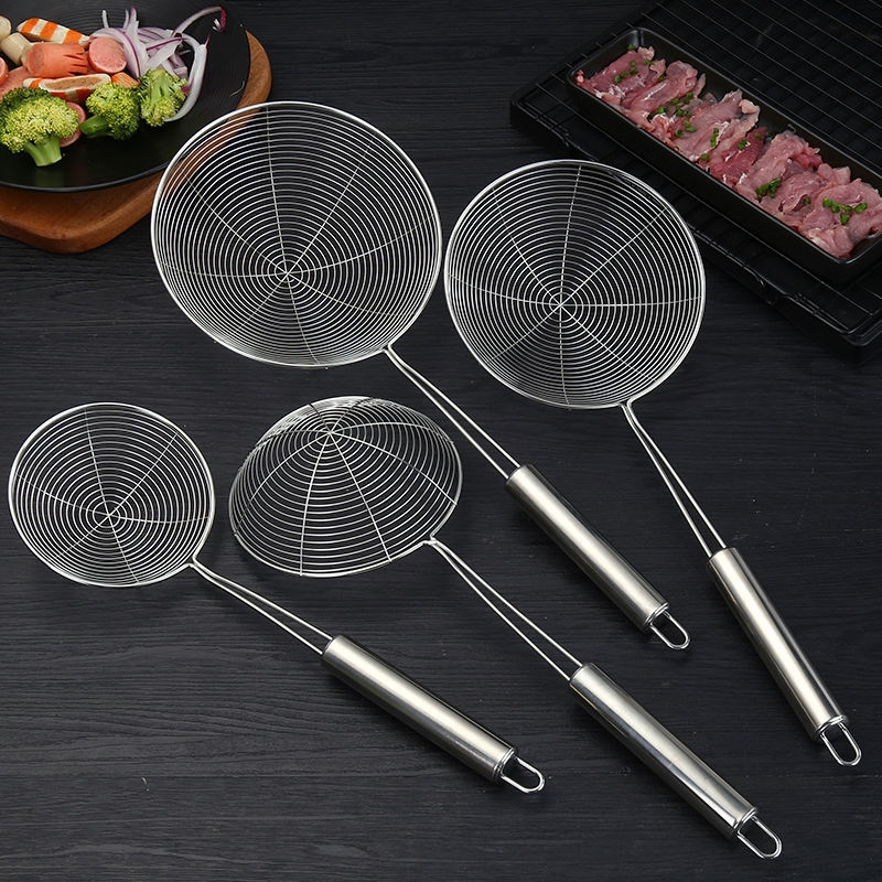 家用勺油炸笊篱线漏漏勺过滤网饺子筛不锈钢捞粗线捞新款实用火锅