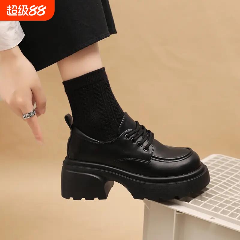 意尔康心选女鞋秋季厚底增高图片