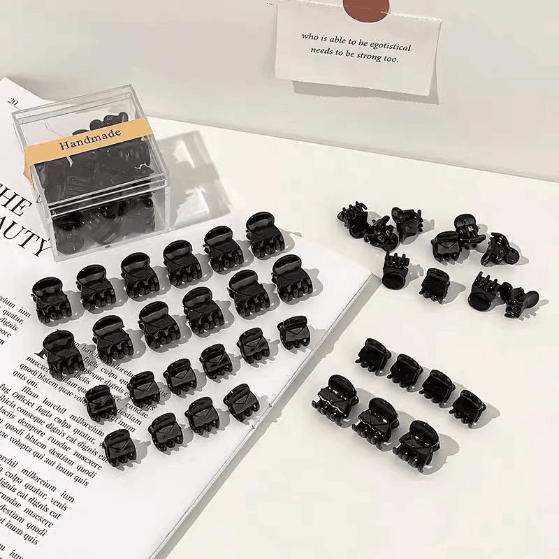 黑色迷你刘海夹公主头小抓夹女2025年侧边新款刘海碎发夹发卡头饰