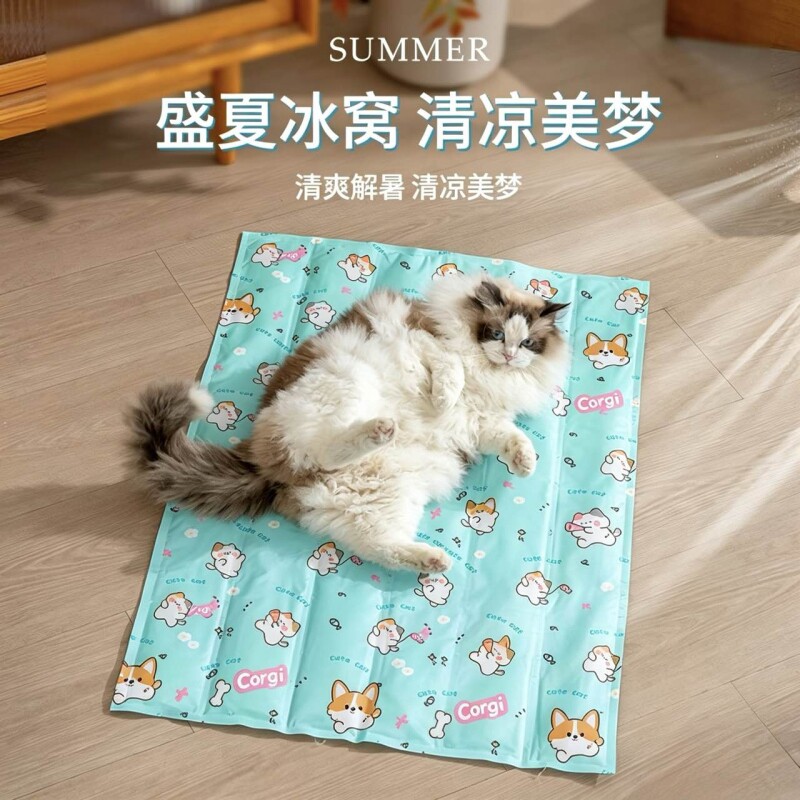 宠物冰垫狗狗夏天降温猫咪凉垫冰窝垫耐抓防水大型犬通用双层中型