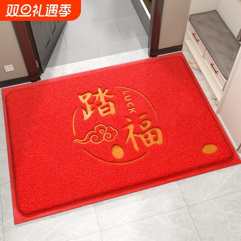入户门地垫进门门口丝圈脚垫家用玄关蹭土防滑耐脏门垫可裁剪地毯