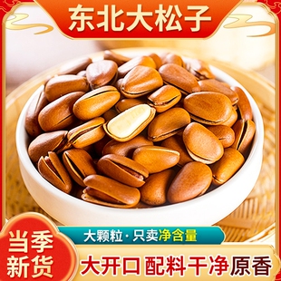 松子特大东北新货原味开口手剥大颗粒袋装坚果干果红松子年货节