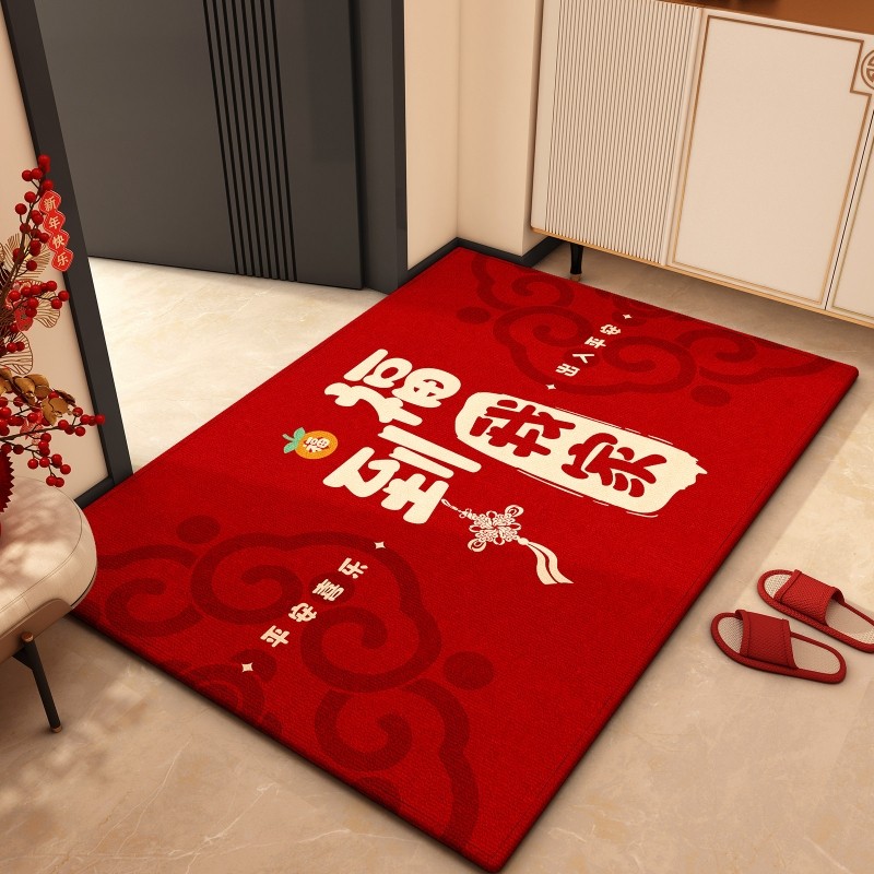 入户地垫马年新款脚垫喜庆红色进门门垫家用防滑地毯新年门口垫子,居家布艺,家用脚垫,淘宝优惠券,粉丝福利购,淘宝优惠卷