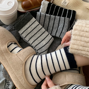 女棉袜百搭堆堆袜中筒袜长袜 爆款 软糯袜子女秋冬季 ins潮2025新款