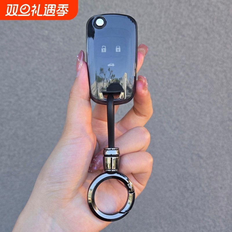 雪佛兰科沃兹钥匙套科鲁兹透明壳赛欧3车扣包创酷乐风迈锐宝折叠
