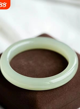 新疆和田玉手镯正品旺夫玉石镯子