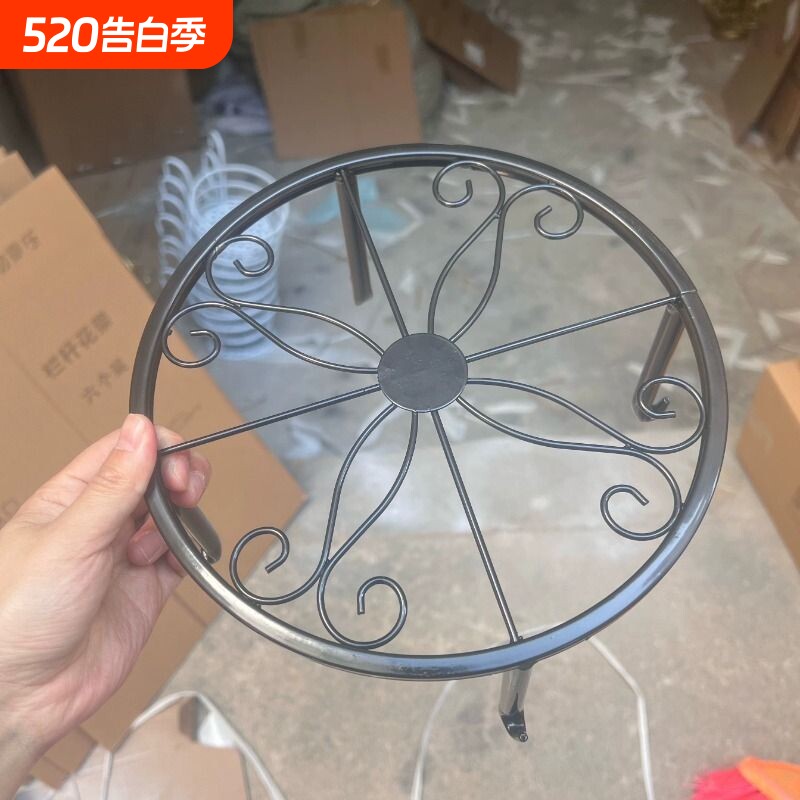 铁艺花架盆栽欧式落地式室内家用阳台花架客厅花盆底座飘窗台绿萝