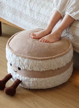 可爱面包坐墩客厅榻榻米蒲团可拆洗脚凳换鞋凳亲子民宿装饰凳子