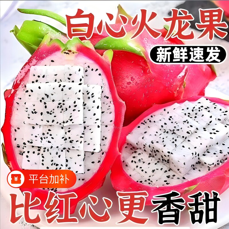 正宗越南进口白心火龙果大果新鲜应季水果清甜非红心热带水果孕妇