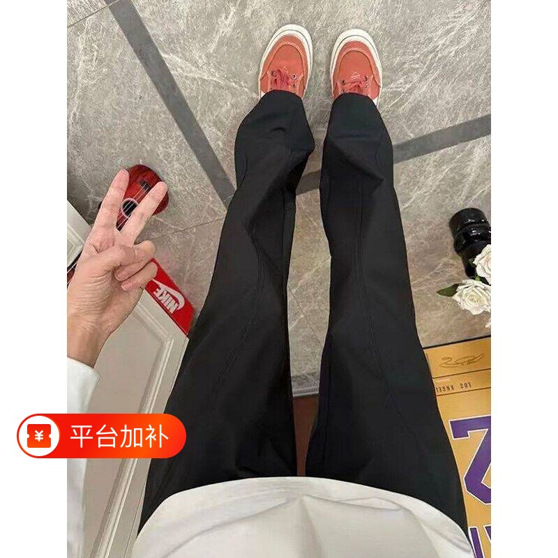黑色运动裤三防软壳冲锋裤男款速干cleanfit直筒休闲裤美式米色