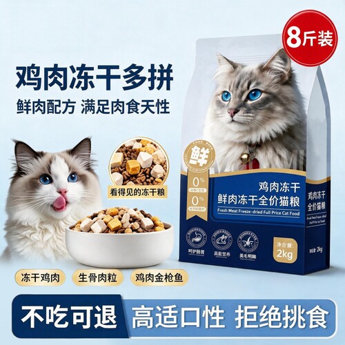 全价猫粮官方旗舰店正品幼猫10斤实惠装增肥发腮营养不掉毛的销量