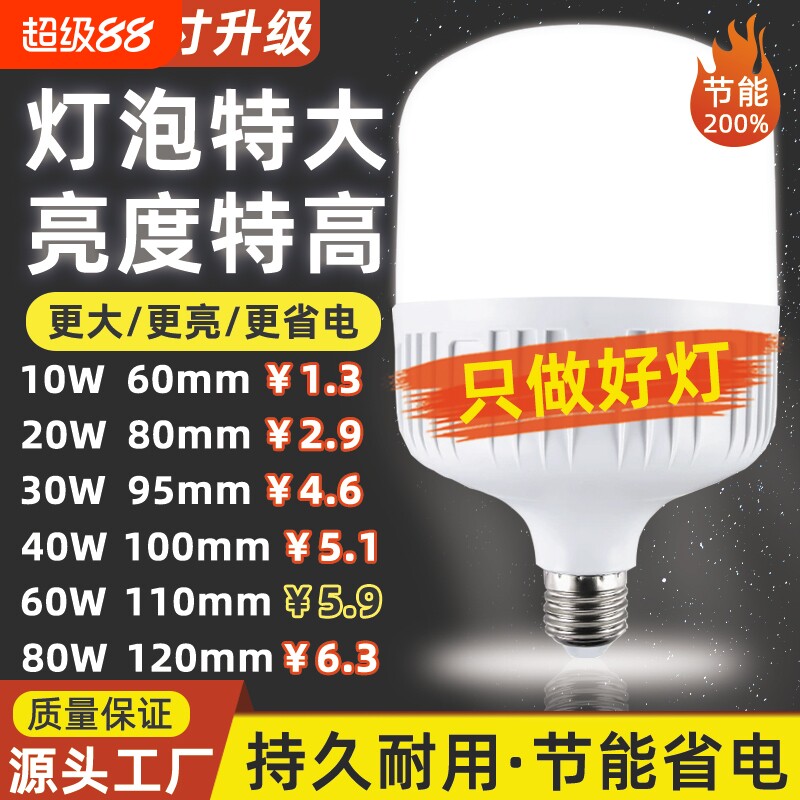 led节能灯超亮省电室内球泡灯图片