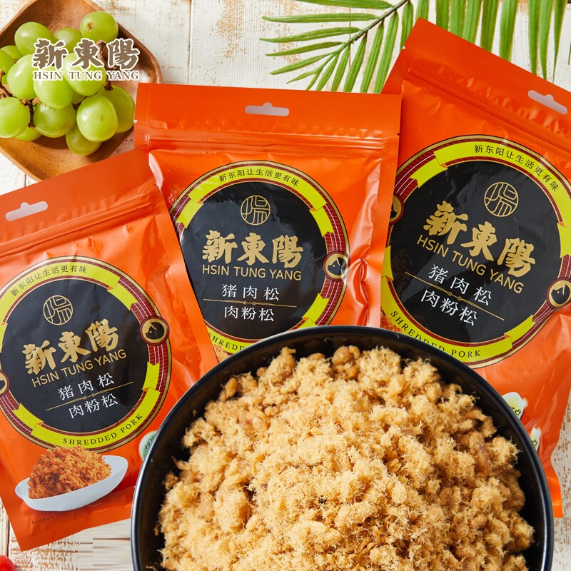 新东阳营养猪肉松肉粉松205g袋装 台式风味休闲肉类零食即食寿司