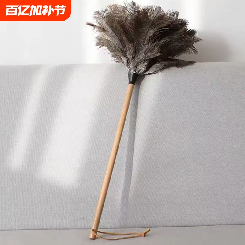 天然鸵鸟毛除尘扫掸子小迷你打扫卫生掸灰尘车用掸子床上扫灰神器