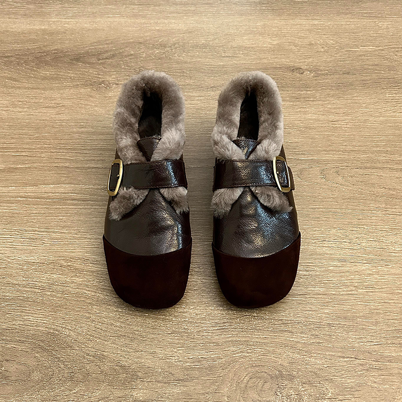 欧货真皮厚底小皮鞋女英伦风圆头系带德比鞋增高乐福鞋黑色高跟