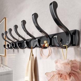 挂衣钩挂钩免打孔强力承重墙上壁挂门后挂衣钩进门玄关粘贴衣帽钩