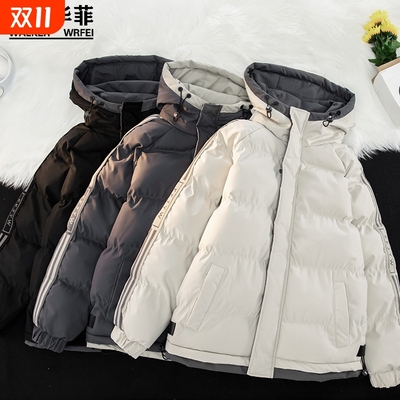 沃克华菲羽绒棉服男冬季新款2025连帽棉衣男士外套加厚大码棉袄子