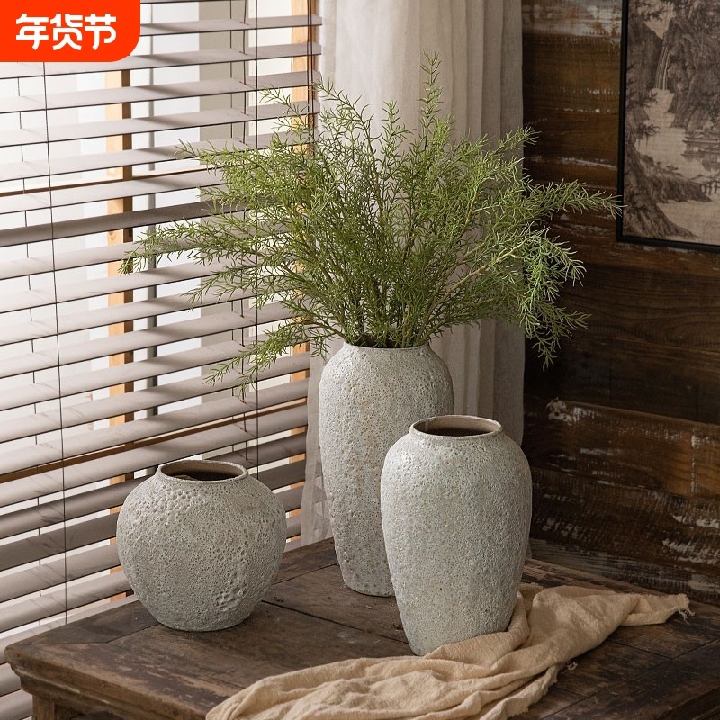 复古创意水培陶瓷花瓶高档家居装饰品插花玄关客厅摆件电视柜氛围