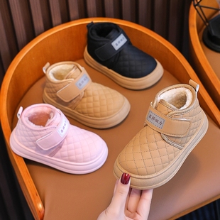 2026冬季儿童鞋雪地靴男女童加绒加厚保暖回力棉鞋宝宝学生短靴子