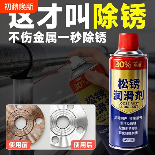 除锈剂金属清洗强力防锈去铁锈门轴合页门锁润滑螺丝生锈多功能