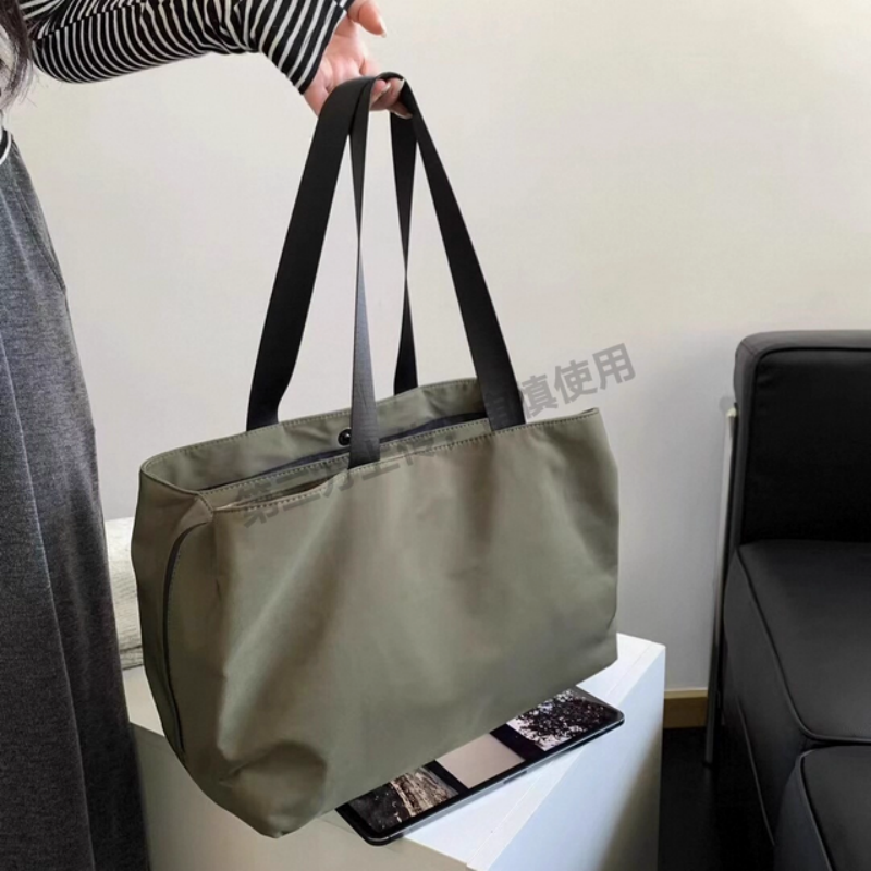 2025新款大包包女时尚布包单肩包大容量托特包上课通勤斜挎包帆布